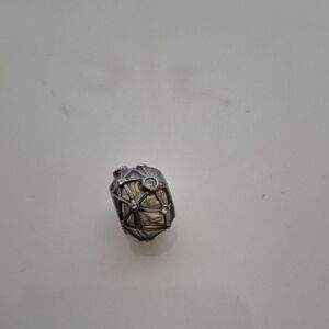 Chamilia Silver and White-Toned Bracelet Charm